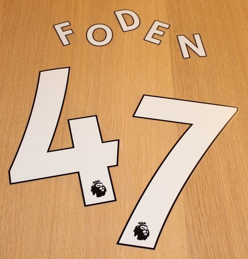 Manchester City Pl Home Print 2021 22 Foden 47-adult