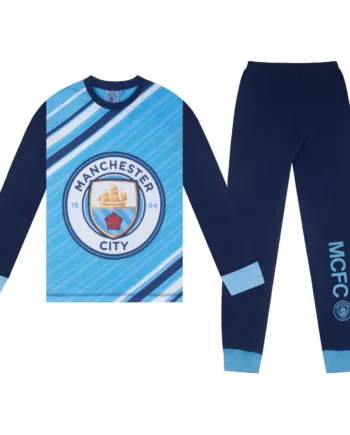 Manchester City Pyjamas Langt Sæt  -  år