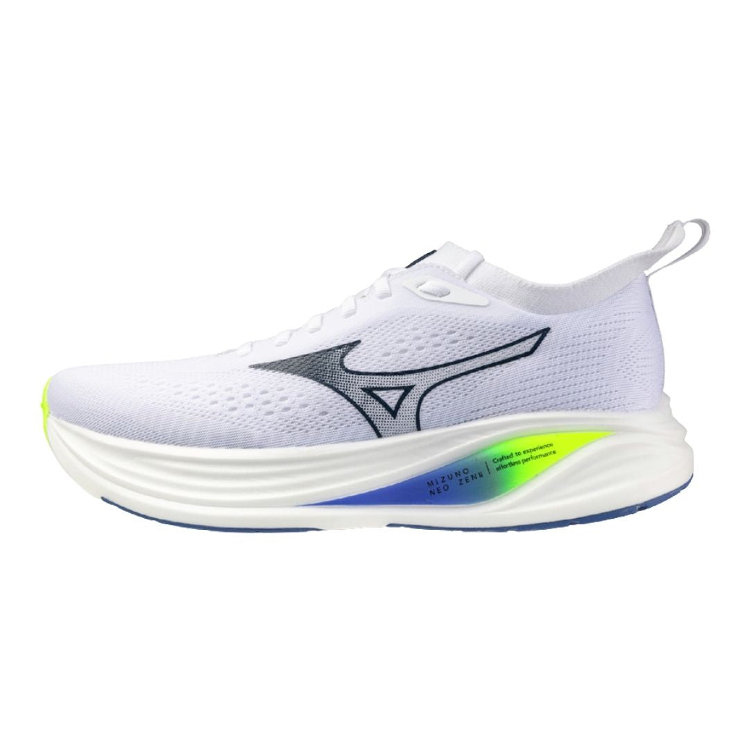 Mizuno Neo Zen Men Løbesko  White Estate Blue Lightning Yellow  41