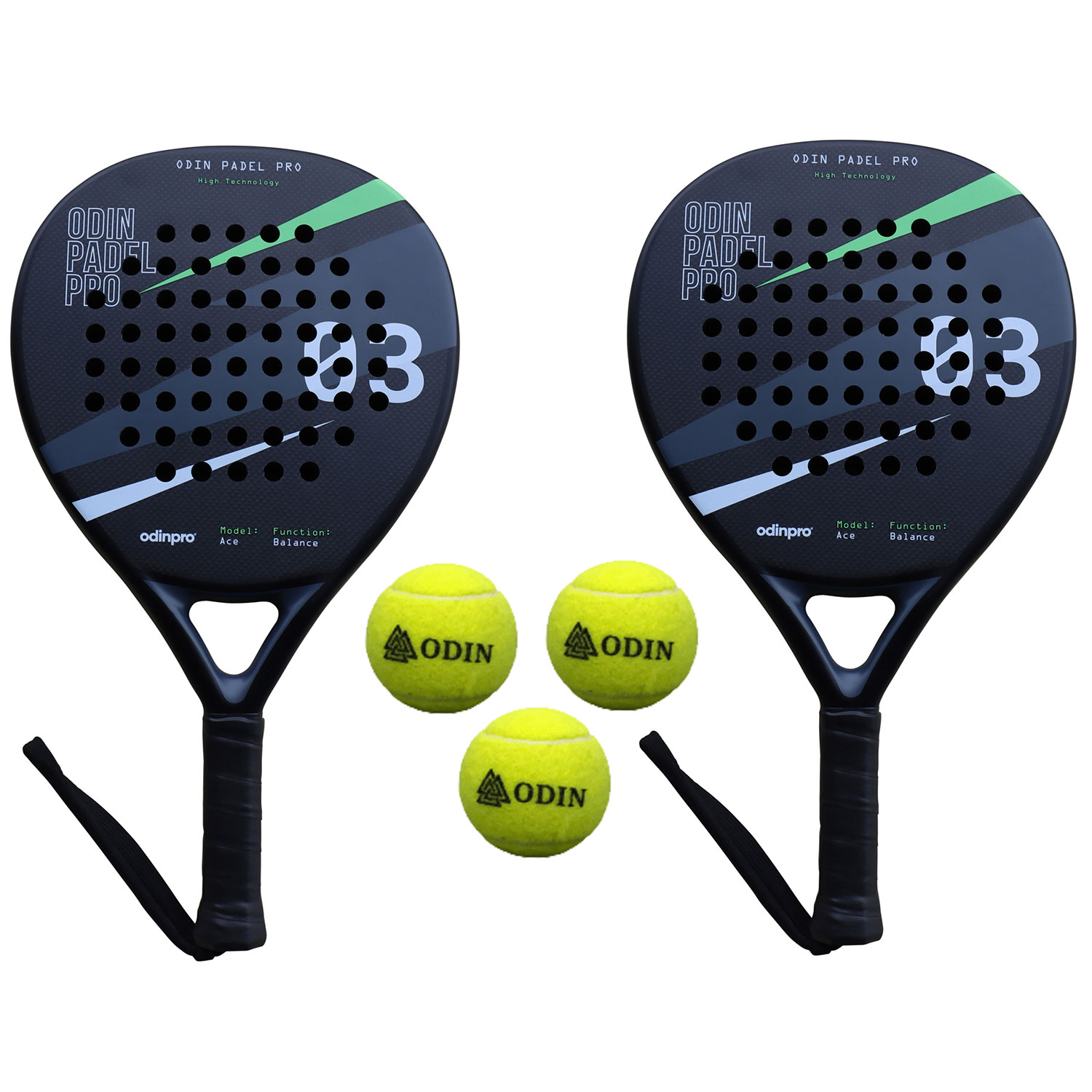 Odin Padel Pakketilbud  Odin Padel Ace 3k Advance   Odin Padel Bolde   Stk
