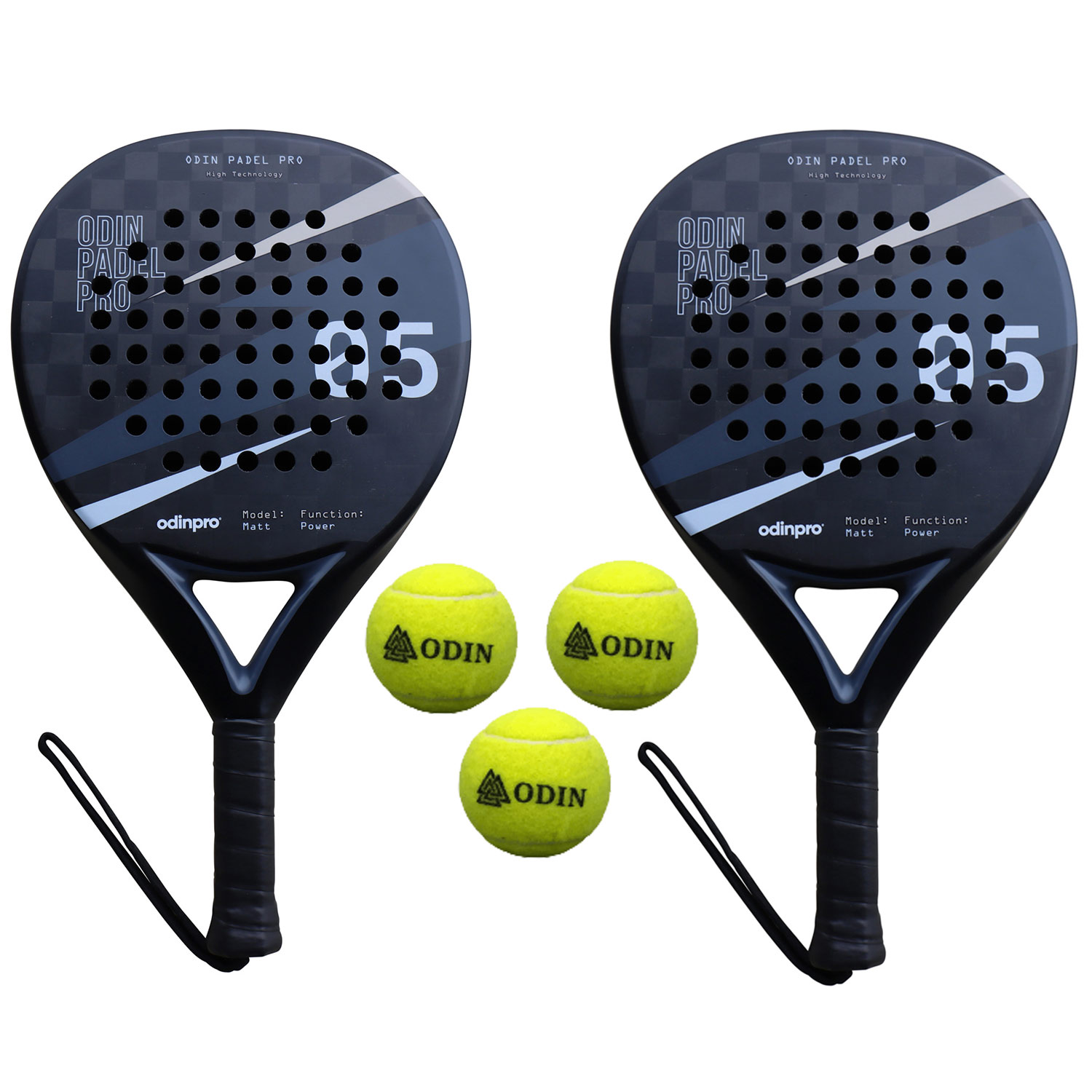 Odin Padel Pakketilbud  Odin Padel Matt Power 18k Luxury   Odin Padel Bolde   Stk