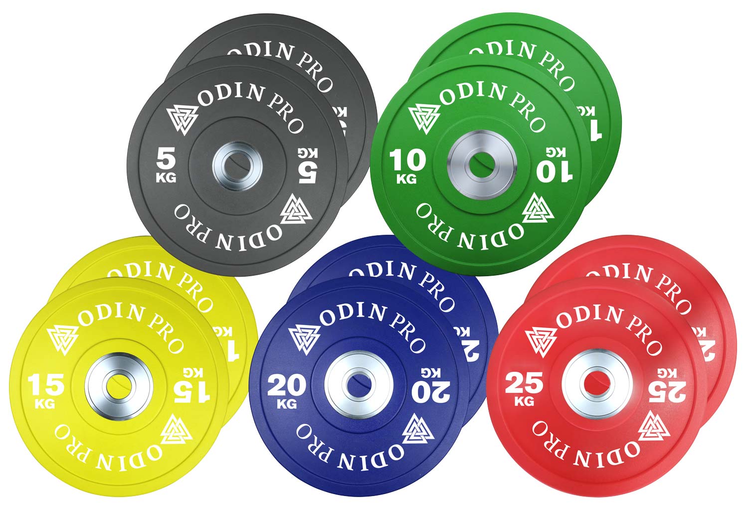 Odin Pro Cpu Bumper Plates Vægtskivepakke  150kg
