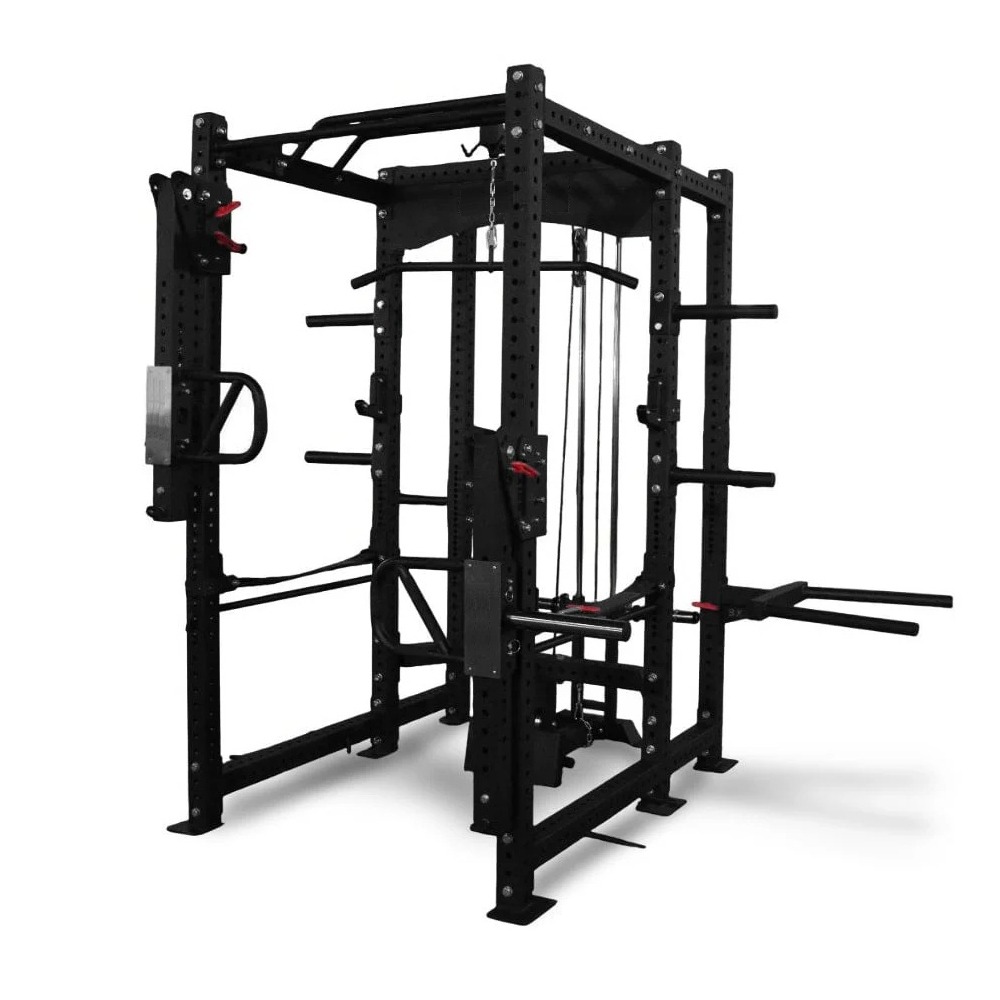 Odin Pro Ragnarok 4000 Power Rack  Inkl  Pl Multi Arms  Lat  Row  Dips  Landmine  Safty Arms