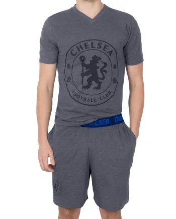 Officielle Chelsea Fc Pyjamas Til Mænd  Kort Sæt