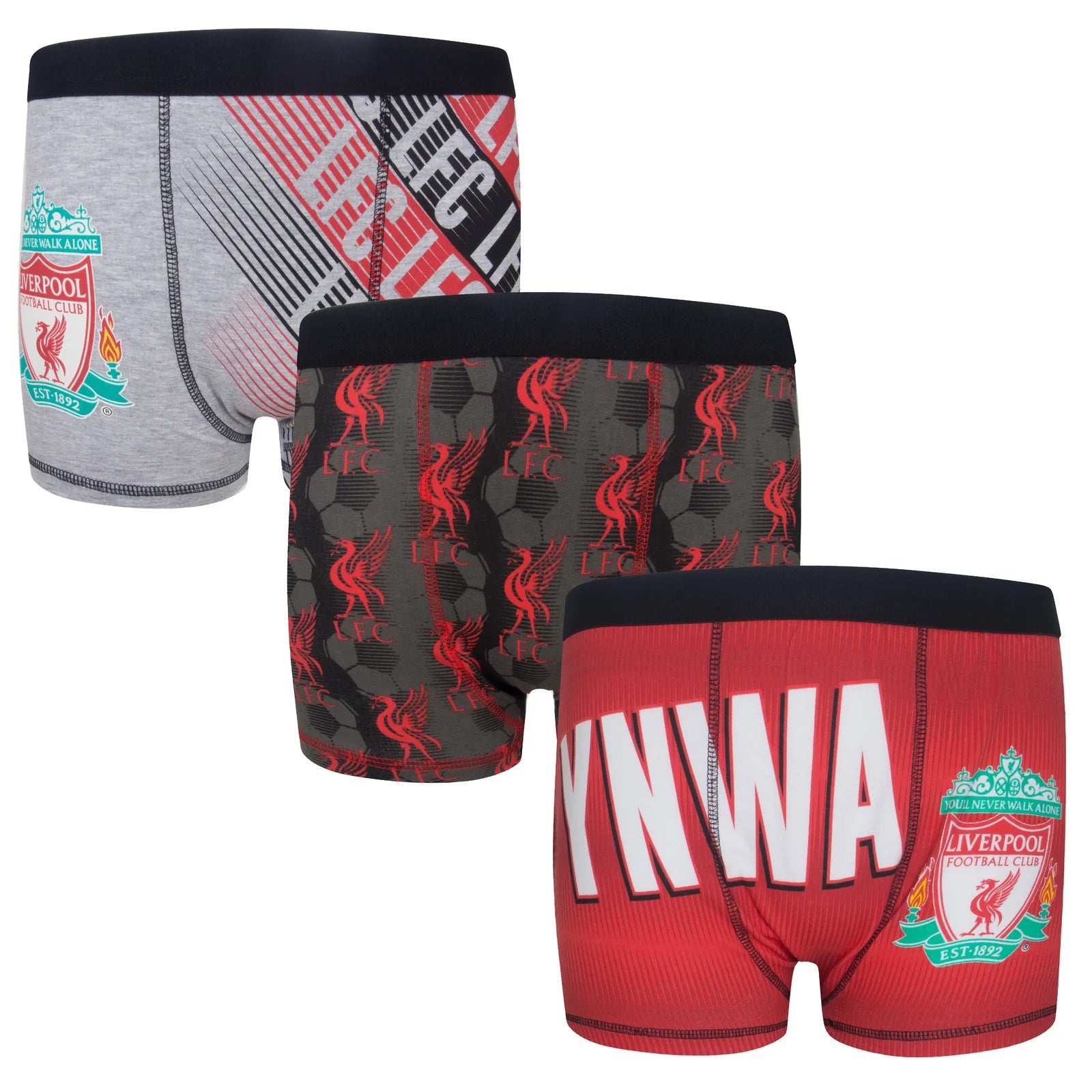 Officielle Liverpool Fc Boxershorts Til Drenge   -pak  -  år