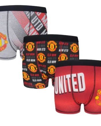 Officielle Mufc Børne Boxershorts   -pak  -  år
