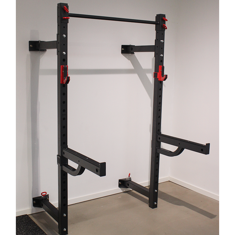 Peak Fitness  Foldbar Squat Rack   Safety Arms