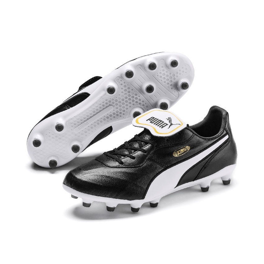 Puma King Top Fg Cleats Black-44 Eu 10   Us