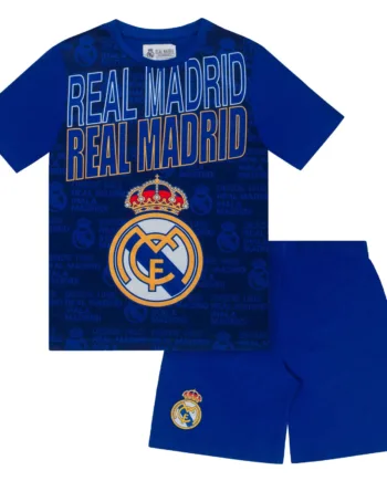 Real Madrid Drenge Kort Pyjamassæt  Reflex Blue  -  år