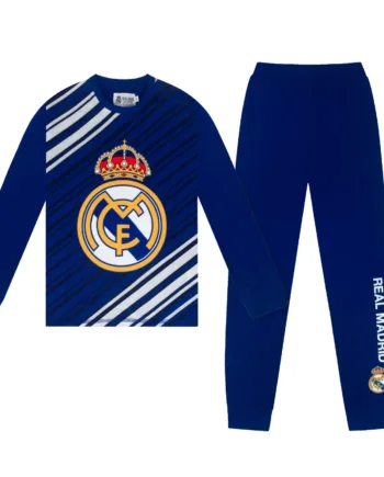 Real Madrid Drenge Langt Pyjamassæt  Reflex Blue  -  år