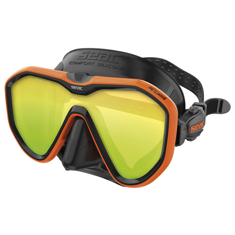 Seac Dykkermaske Appeal Asian Fit Mirrored Orange