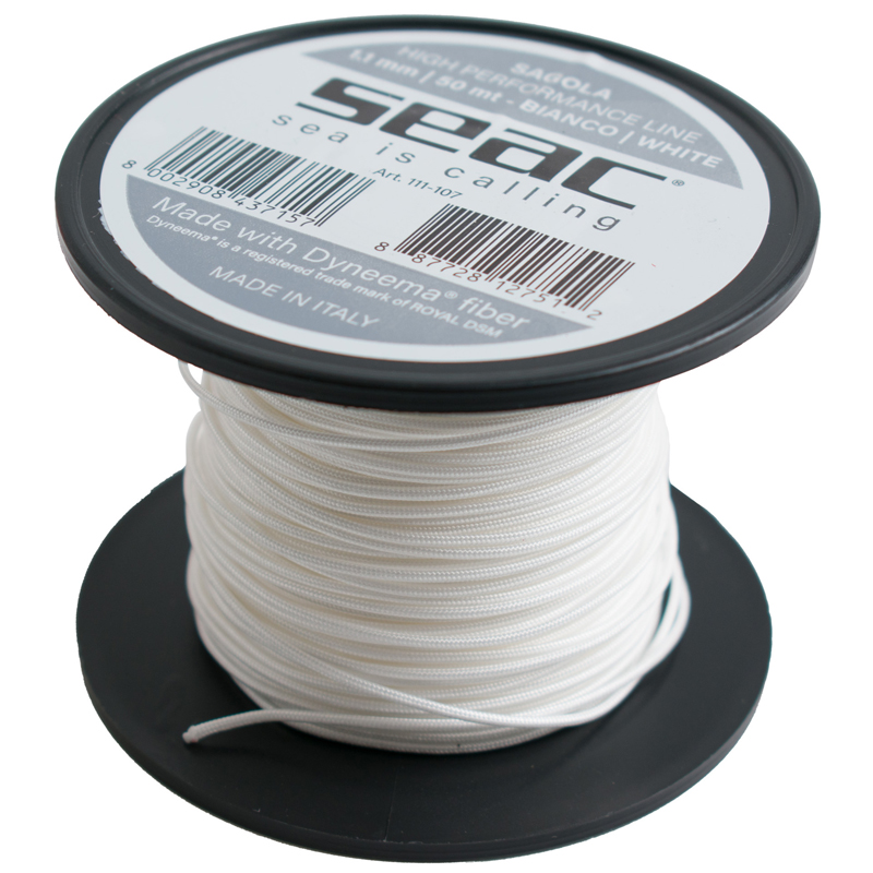Seac Dyneema     Mm 50   Waxed Hvid