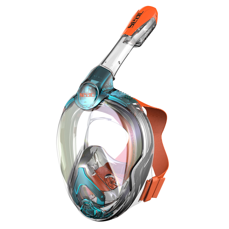 Seac Fullface Maske Magica Junior Sort Silikone Aquamarine