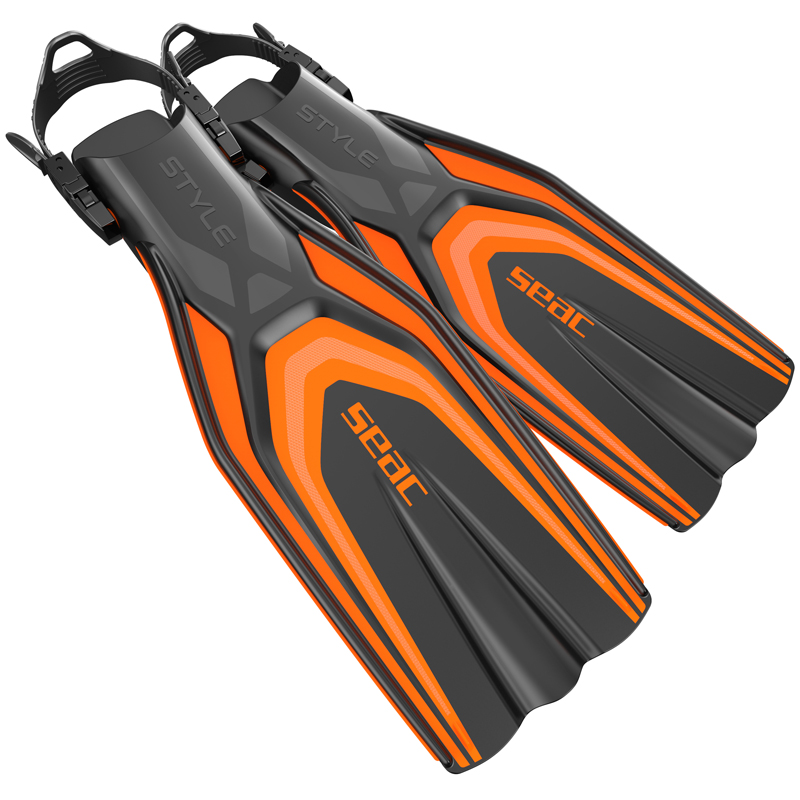 Seac Hælremsfinner Style Orange