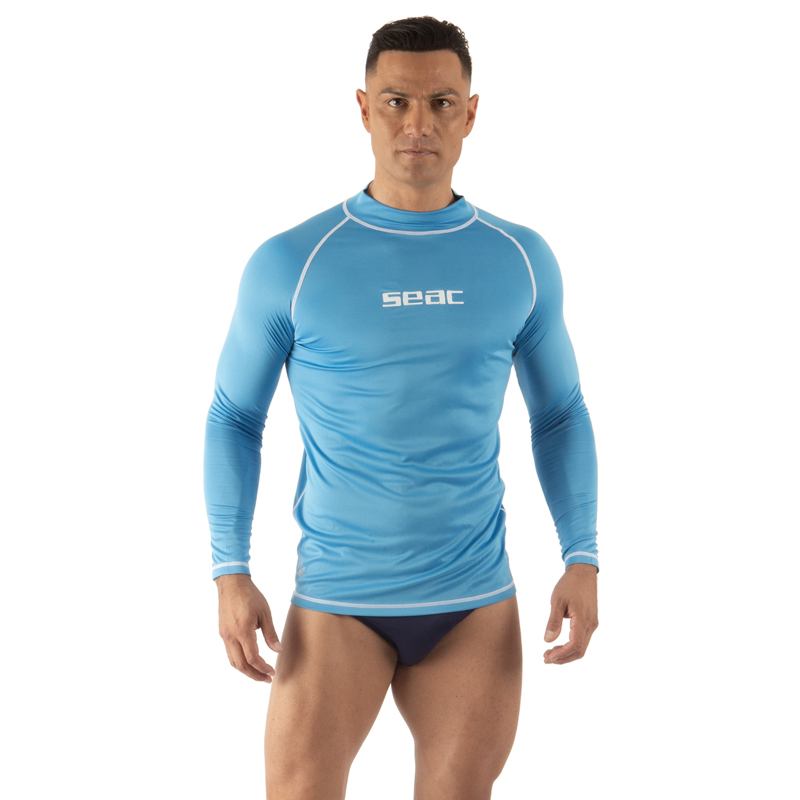 Seac Rash Guard Lang  -sun Herre Man Lyseblå