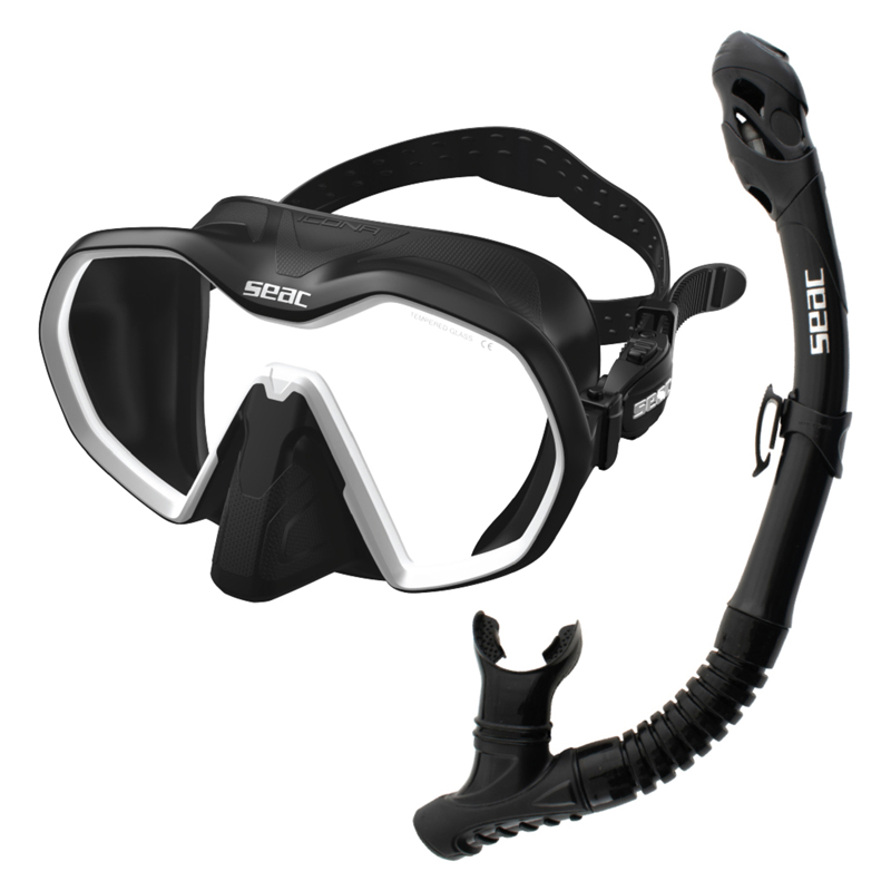Seac Snorkelsæt Icona   Reverse Dry Hvid