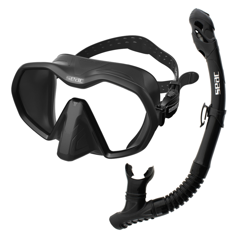 Seac Snorkelsæt Icona   Reverse Dry Sort