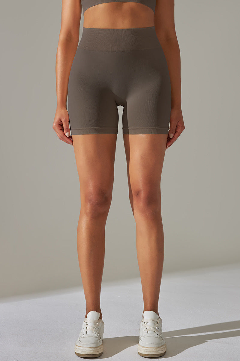Ultrafit Scrunch Shorts Brown Small Brown
