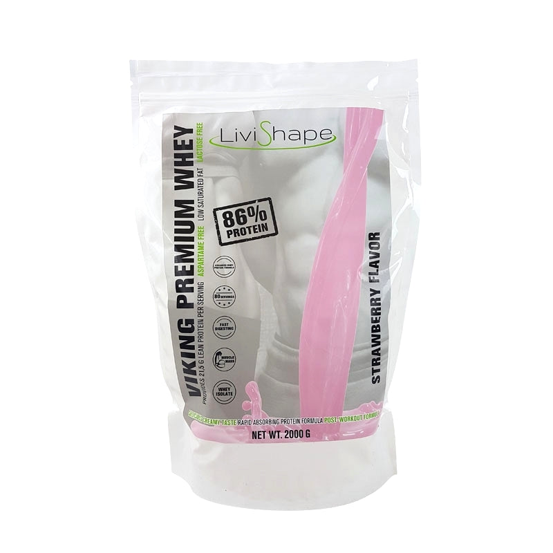 Whey Proteinpulver Med Jordbærsmag 2000