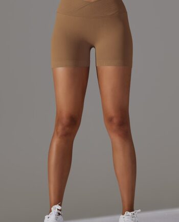 Zencurve   Shaped Shorts   Mid Waist Coffee Small   Coffee