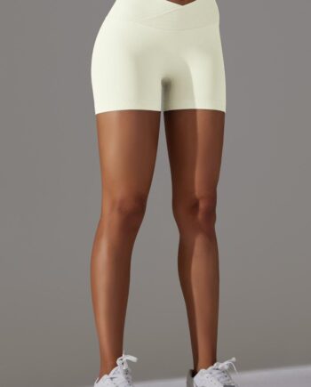 Zencurve   Shaped Shorts   Mid Waist Ivory Small   Ivory