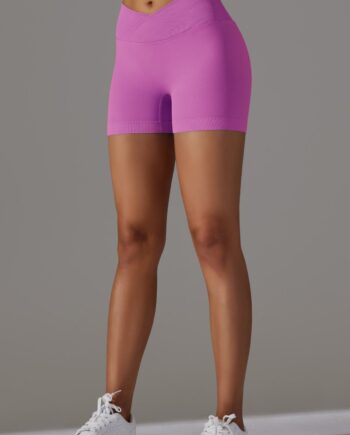 Zencurve   Shaped Shorts   Mid Waist Pink Small   Pink