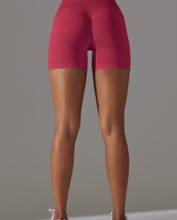 Zencurve   Shaped Shorts   Mid Waist Red Small   Red