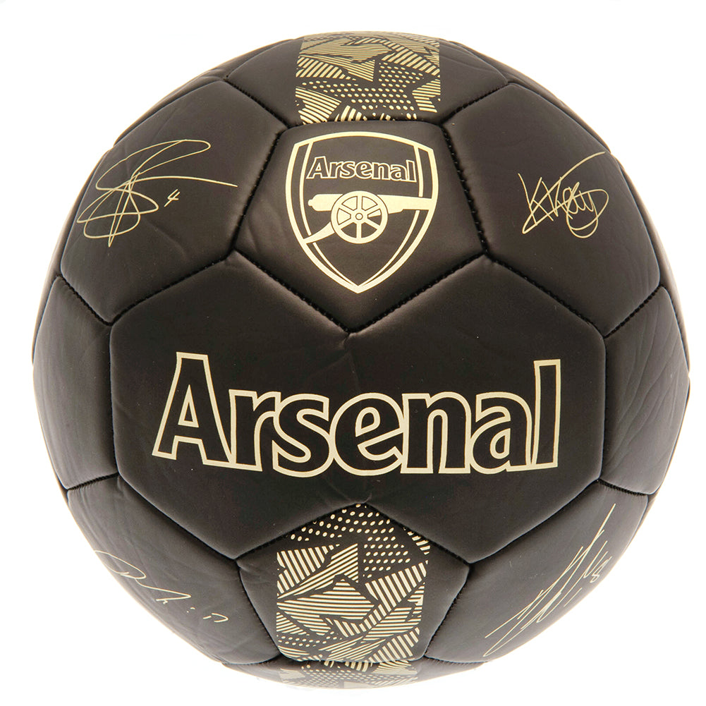 Arsenal Fc Fodbold Str    Sort Guld