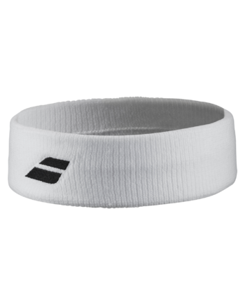 Babolat Logo Headband White White