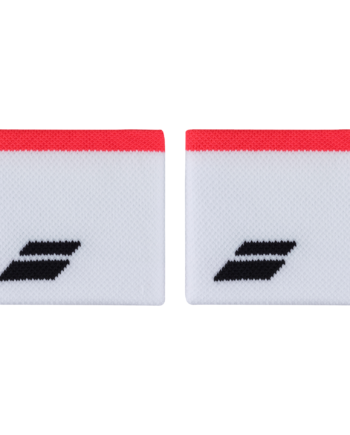 Babolat Logo Wristband White Strike Red