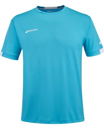 Babolat Play Crew Neck Tee Cyan Blue