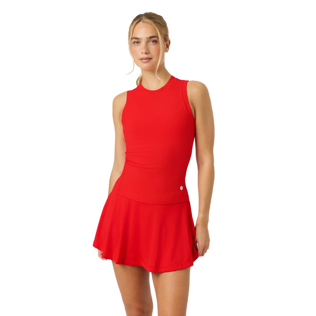 Björn Borg Ace Pocket Ribbed Tank Top Flame Scarlet Xs