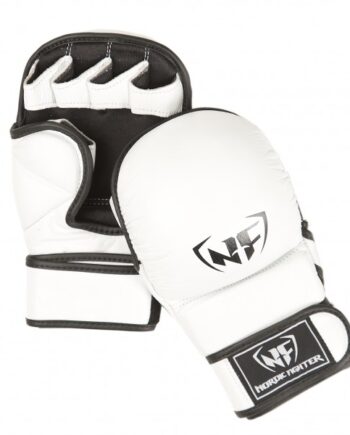 Nordic Fighter Mma Handsker Shooto Gloves Pro White ægte Læder Small
