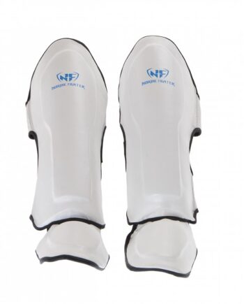 Nordic Fighter Shin Guards Instep Type   Benskinne Hvid Læder  -large