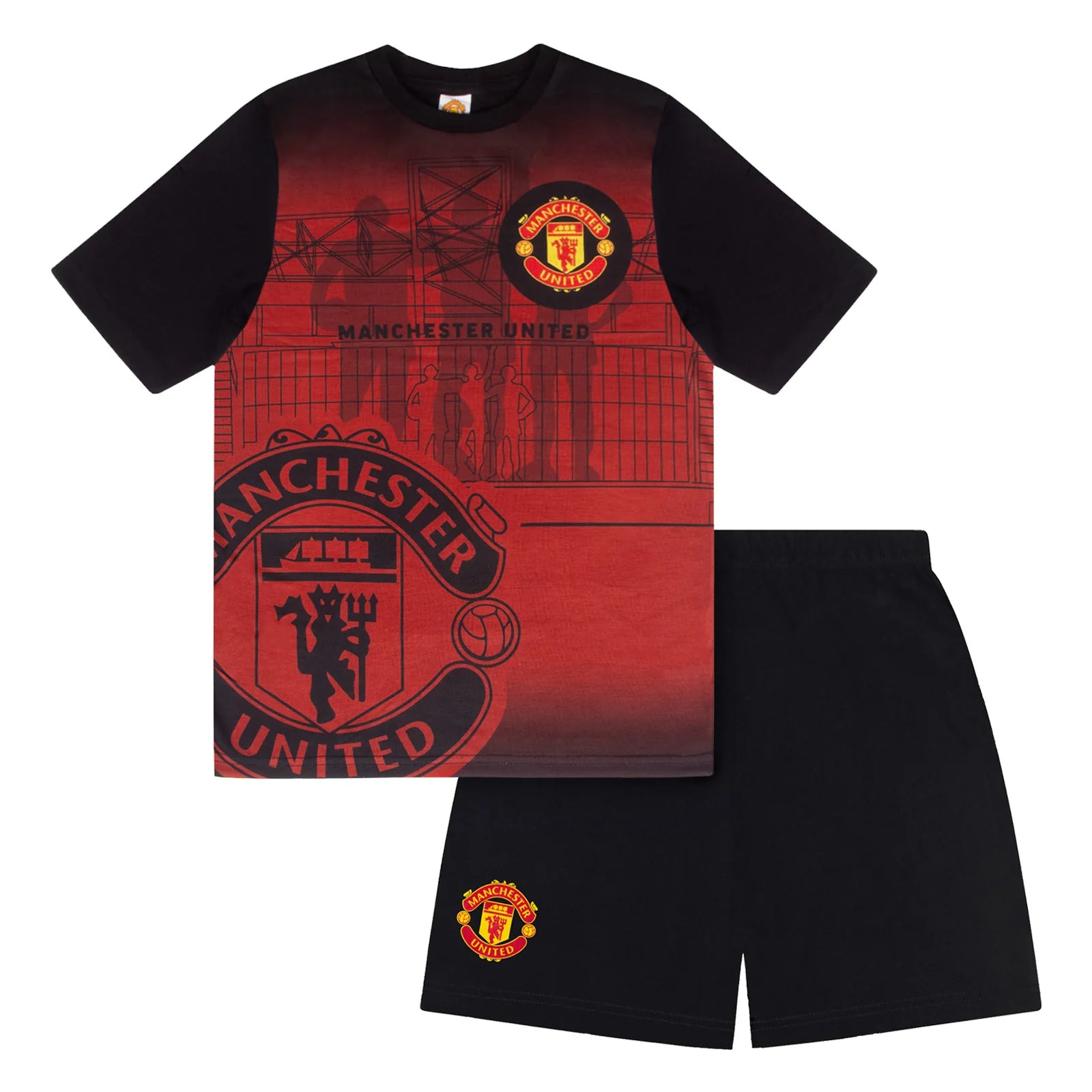Officiel Mufc Børne Pyjamas Kort Model - år