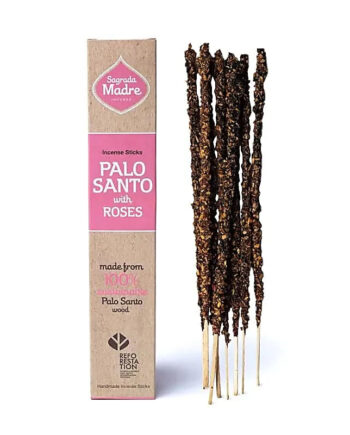 Sagrada Madre Palo Santo-røgelse Med Rose   Stk