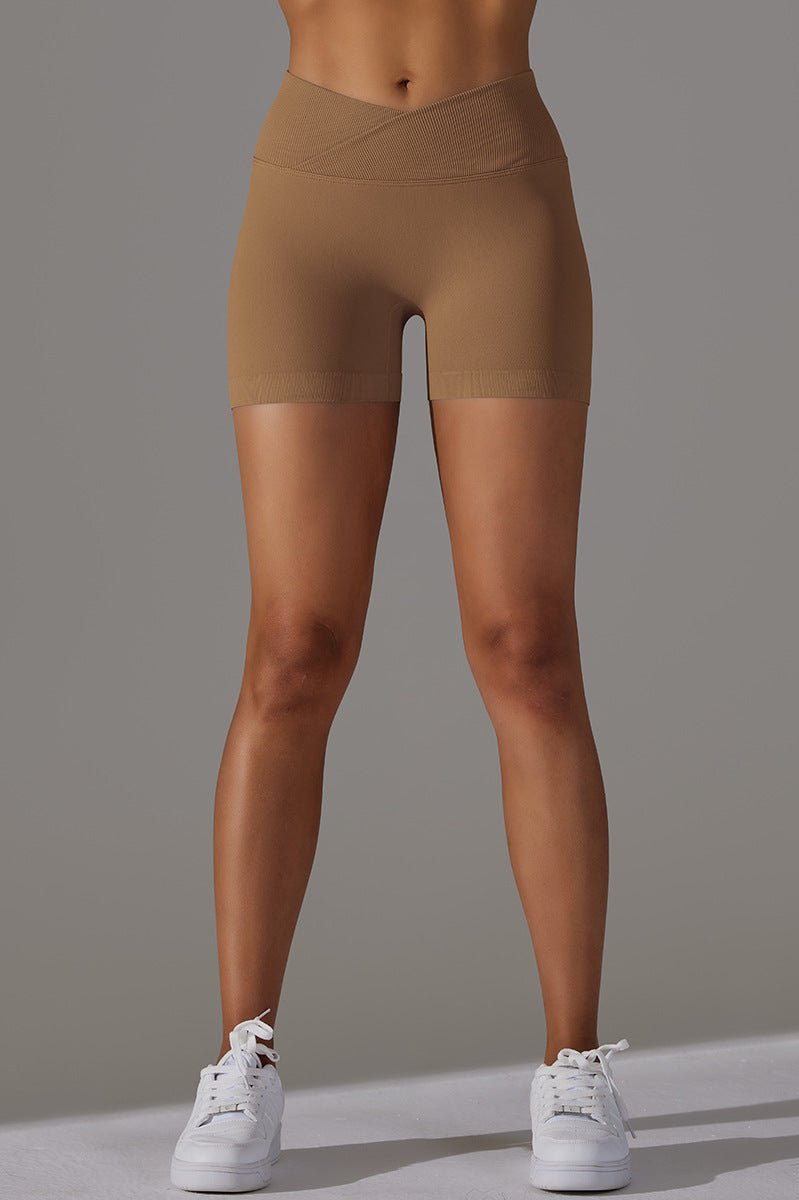 Zencurve   Shaped Shorts   Mid Waist Coffee Small   Coffee