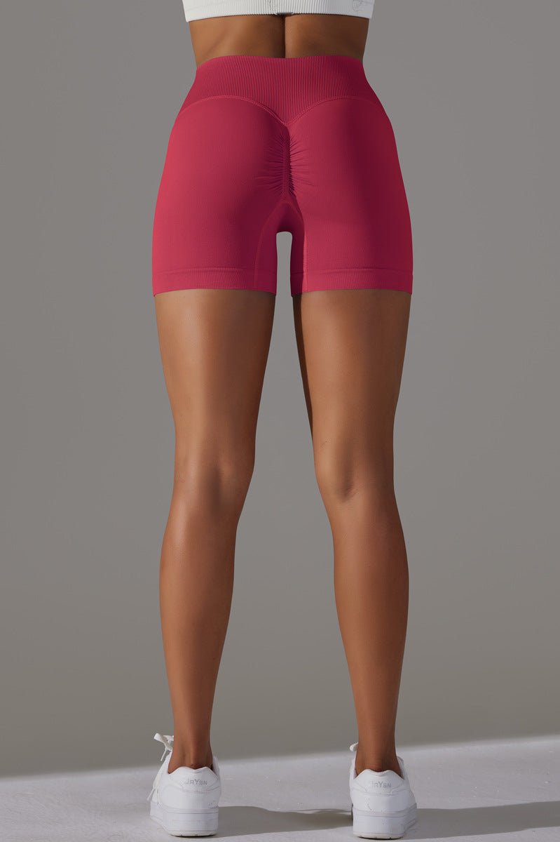 Zencurve   Shaped Shorts   Mid Waist Red Small   Red